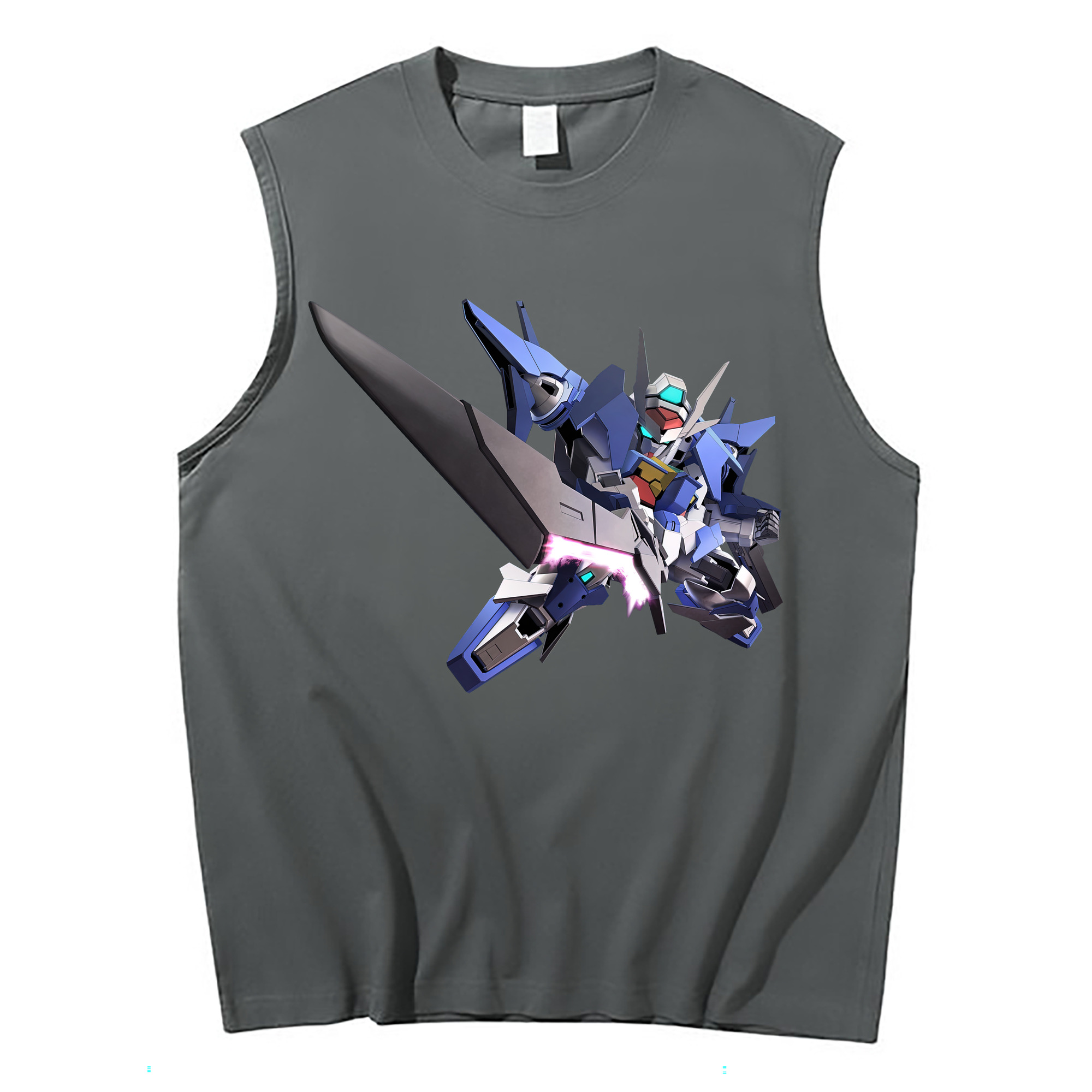 （画像用） 機動戦士ガンダム Mobile Suit Gundam コットン100％タンクトップ（フロントプリント）